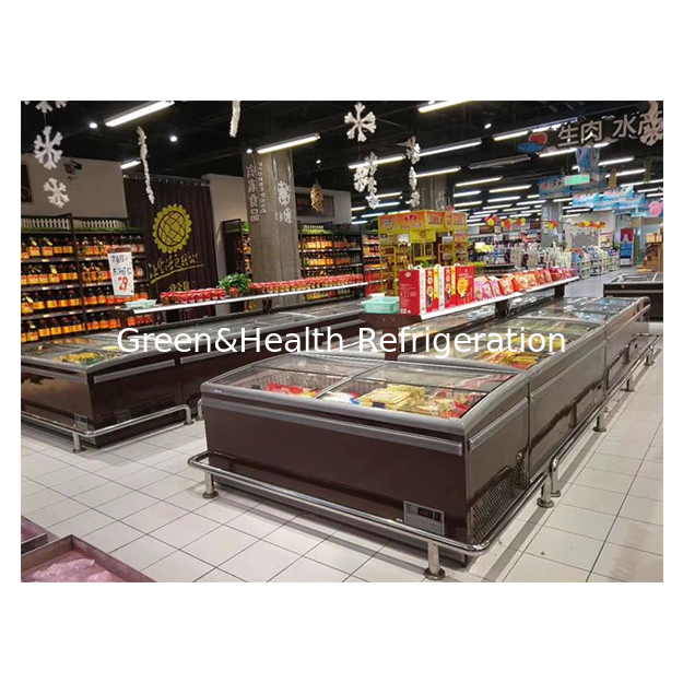 Supermercato commerciale orizzontale grande/mercato frigorifero
