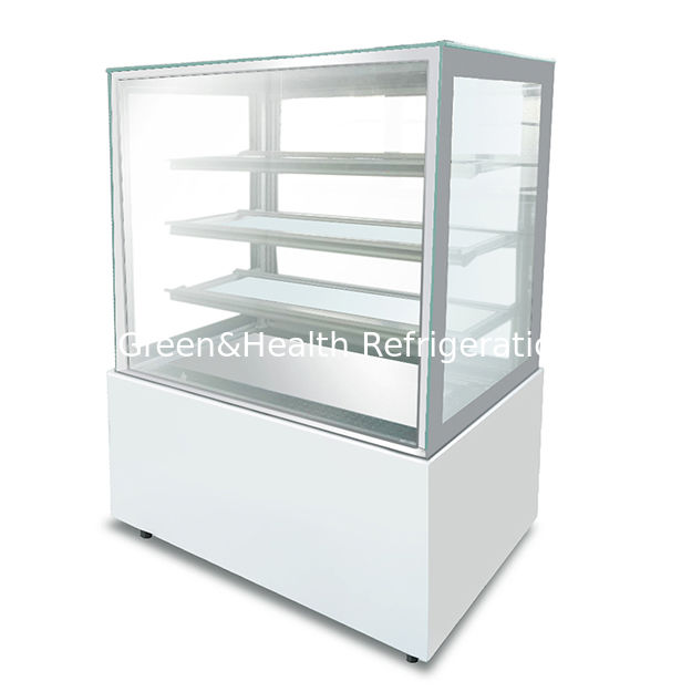 Vendita Diretta in Fabbrica Vetrina Refrigerata per Torte in Acciaio Inossidabile ad Angolo Retto con Materiale Vetro