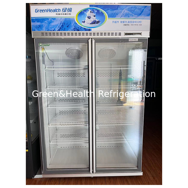 Congelatore vetrina/negozio con porta singola sbrinante