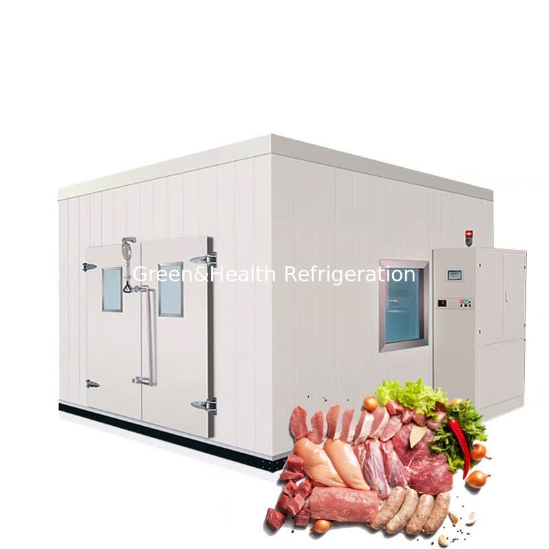 Unità di refrigerazione personalizzata per celle frigorifere walk-in per macellerie e lavorazione della carne a Guangzhou