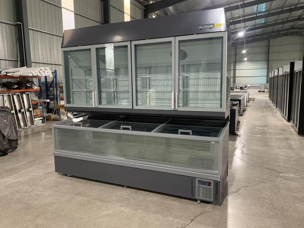 Congelatore combinato a scongelamento automatico Merchandiser verticale e orizzontale da -16°C a -22°C