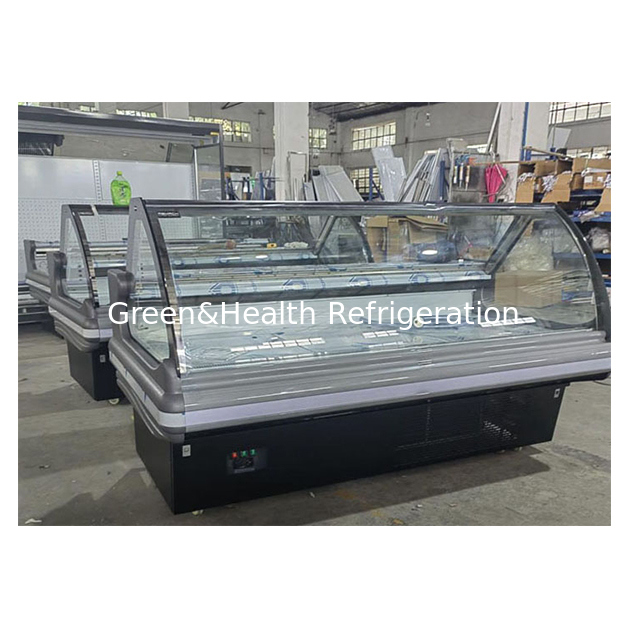 Struttura in acciaio inossidabile Congelatore commerciale con vetro sollevato e sistema di raffreddamento dinamico