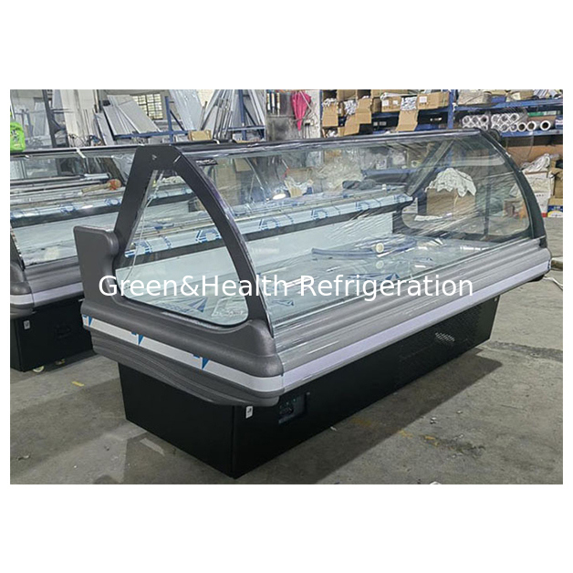 Struttura in acciaio inossidabile Congelatore commerciale con vetro sollevato e sistema di raffreddamento dinamico