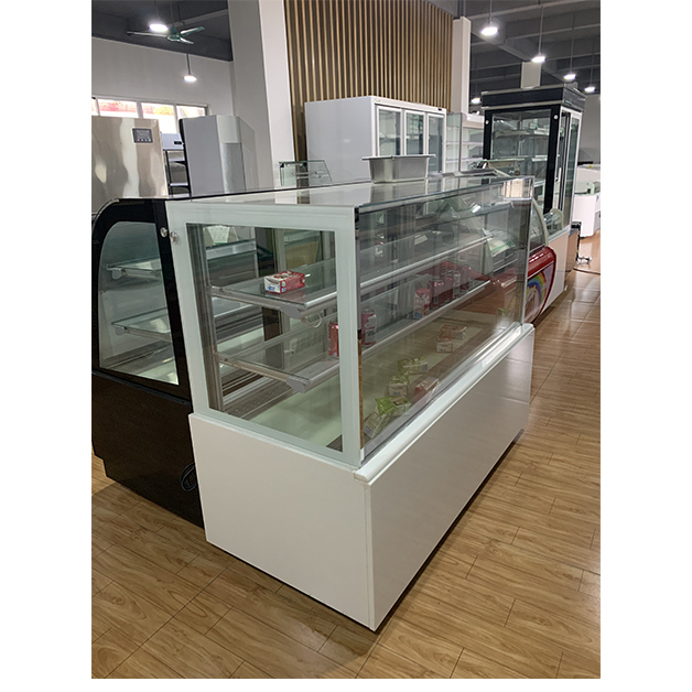 Cake Refrigerated Display Freezer With Three-Layer Shelves On The Table For Sale