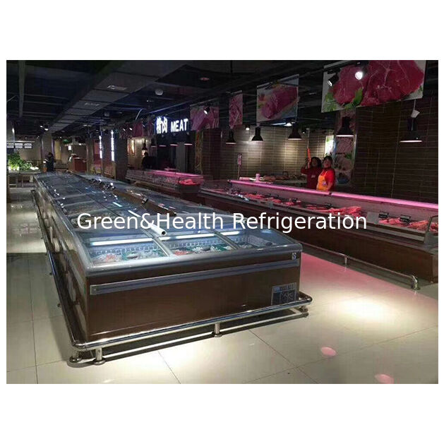 Banco frigo espositivo orizzontale per surgelati per supermercato