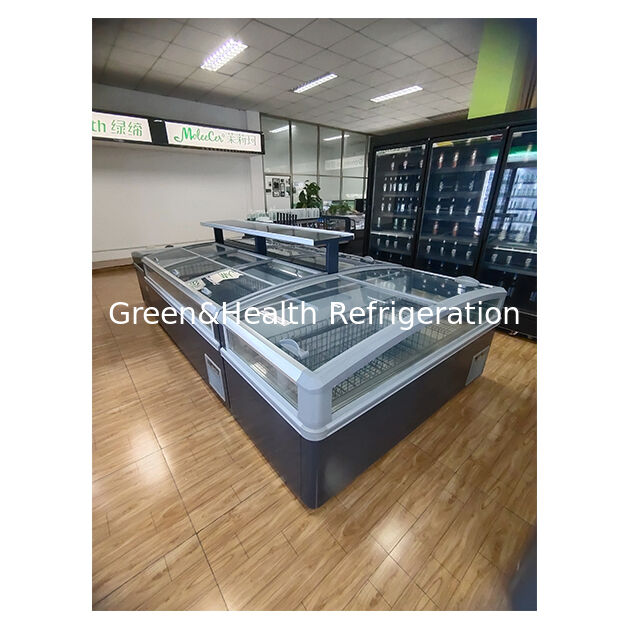 Supermercato/negozio Grande ripostiglio di alimenti surgelati orizzontale