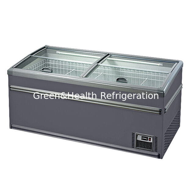 Tipo di conservazione Congelatore orizzontale commerciale Stoccaggio di merci su larga scala Congelatore a isola