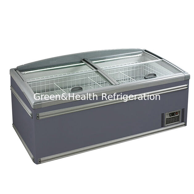 Tipo di conservazione Congelatore orizzontale commerciale Stoccaggio di merci su larga scala Congelatore a isola