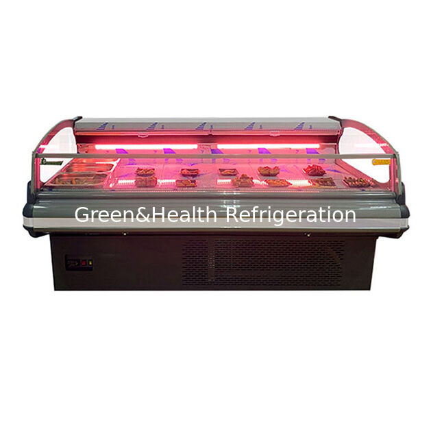 Display di conservazione della carne fresca frigorifero