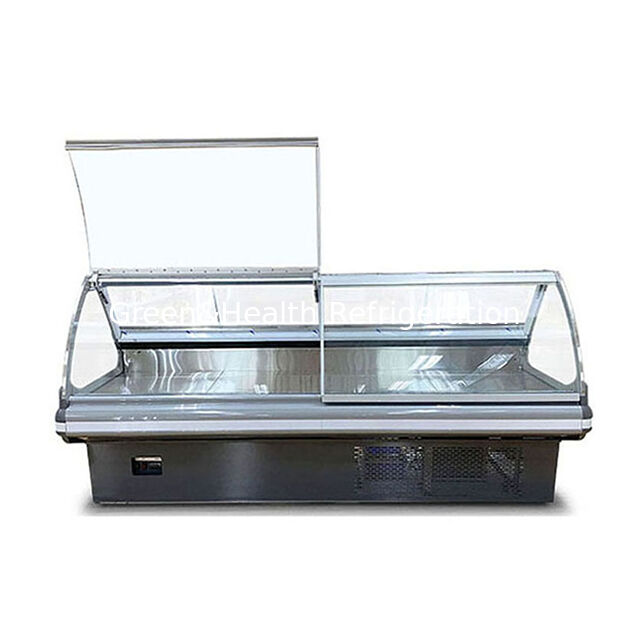 Compressore integrato di sollevamento frontale per magazzini di alimenti cotti con armadi frigoriferi per alimenti cotti