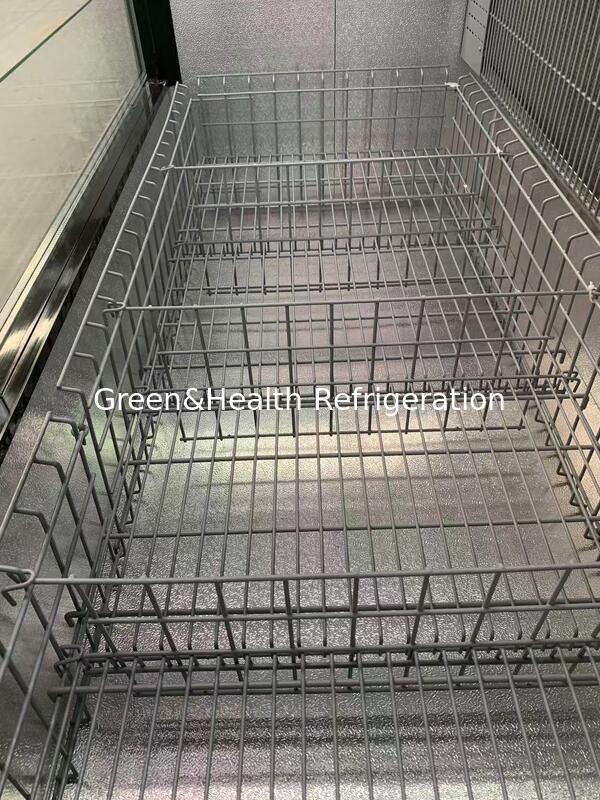 Prezzo di fabbrica combinato Isola display Freezer con grandi finestre di vetro e compressore Secop