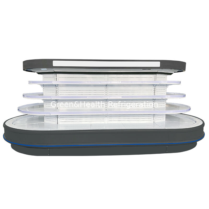 Chiller Multideck Commerciale Aperto con Sbrinamento Automatico, Illuminazione a LED e Risparmio Energetico per Esposizione in Supermercato