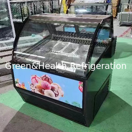 Congelatore espositivo per gelato in acciaio inossidabile commerciale multi-vasca con termostato regolabile e compressore Danfoss