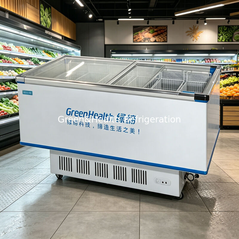 Congelatore a cassetto verticale di grande capacità con compressore Danfoss e scongelamento automatico per uso commerciale