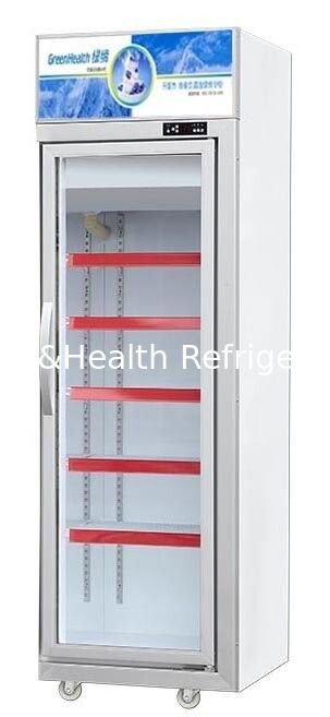 Congelatore commerciale a porta in vetro con capacità di 500 litri e compressore Danfoss - frigorifero a display congelato verticale con porta in vetro temperato a tre strati