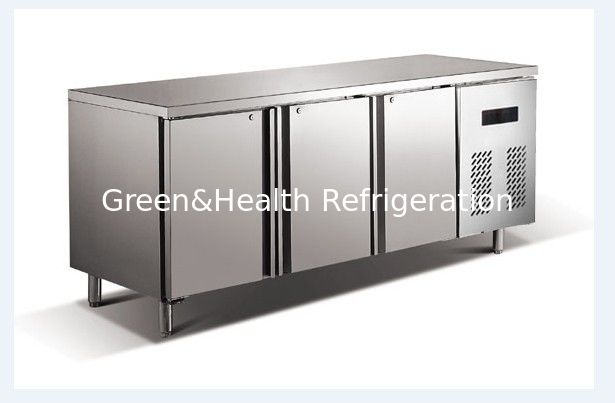 Chiller commerciale in acciaio inossidabile con compressore Danfoss e ventilatore di raffreddamento per panetterie e alberghi