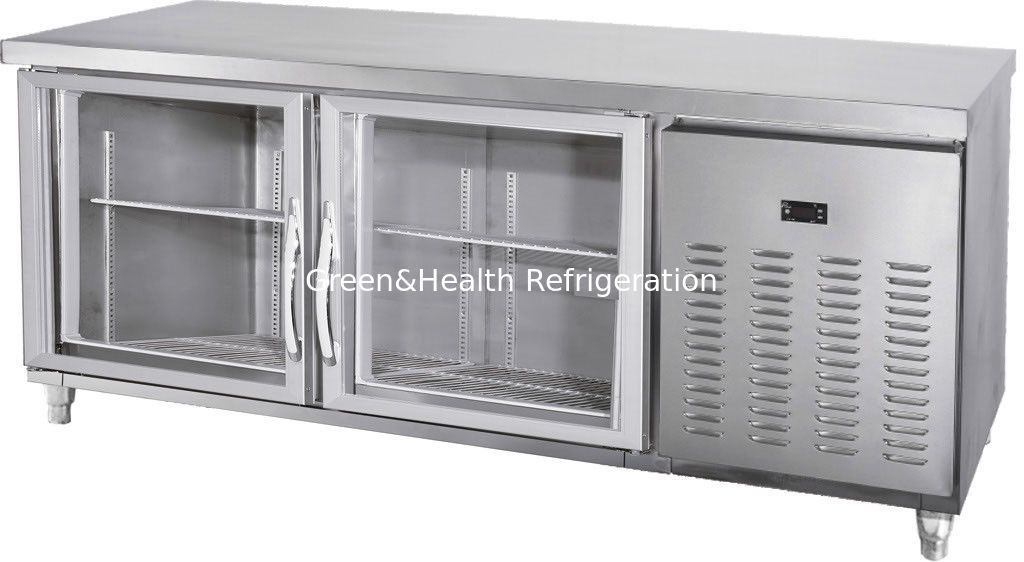 Chiller commerciale in acciaio inossidabile con compressore Danfoss e ventilatore di raffreddamento per panetterie e alberghi