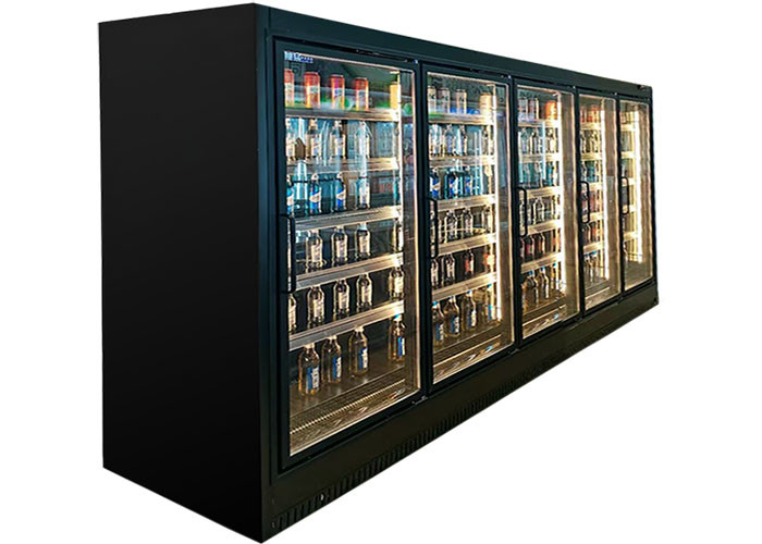 Armadietto di esposizione più freddo di lusso del liquore del frigorifero della birra di Multideck per il pub di Antivari