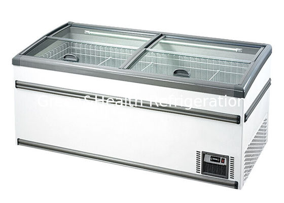 congelatore dell'esposizione del contatore di carne del congelatore dell'isola di bianco di 2.1M per il supermercato