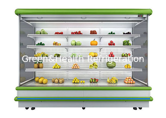 Refrigeratore aperto di acciaio inossidabile Multideck 4 strati 3000mm con la cortina d'aria