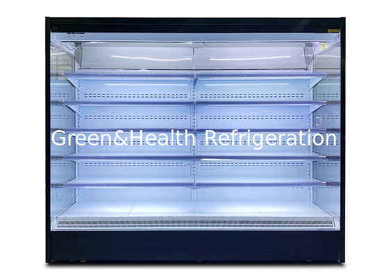 il nero di verdure dell'angolo retto dell'attrezzatura di refrigerazione del refrigeratore aperto commerciale 1000L
