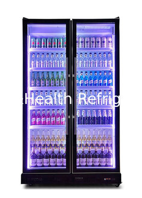 Grande capacità 800L/1200L Commercial Glass Door Beverage Display Refrigerator con tre strati di porte in vetro temperato antifog e sistema intelligente di raffreddamento dell'aria
