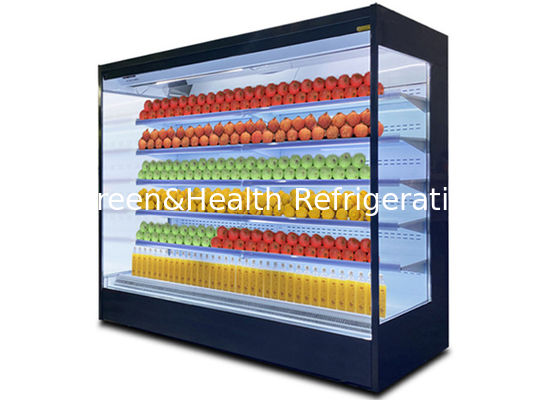 Piattaforma Front Standing Display Cooler aperto della cortina d'aria del supermercato multi