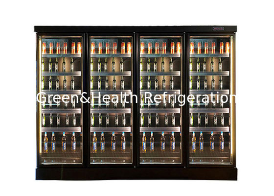 Refrigeratore per la conservazione dei prodotti lattiero-caseari del frigorifero a più piani con 4 porte in vetro 2-8 gradi