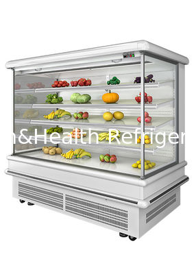 Refrigeratore aperto verticale della cortina d'aria della vetrina del dispositivo di raffreddamento refrigerato per le verdure e la frutta