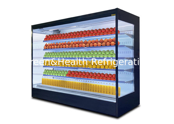 Refrigeratore aperto dell'esposizione del supermercato degli scaffali di 4 strati per il commerciante