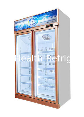 Congelatore commerciale con porta in vetro a vista con 5 ripiani regolabili