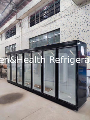 Capacità verticale di Front Glass Door Cooler High di raffreddamento a aria di R22a per le bevande