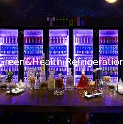 Refrigeratore commerciale rilegato automatico dell'esposizione della porta a battenti per le bevande della bevanda della cola