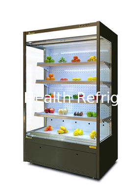Refrigeratore aperto dell'esposizione del dolce di Mini Drinks Milk Standwich Bread con la cortina d'aria