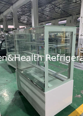 3 strati del forno del dolce del negozio dell'esposizione del congelatore di vetro della vetrina per pane