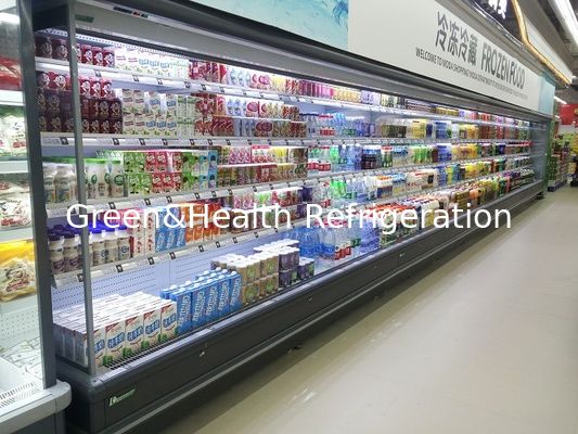 Refrigeratore di Multideck del supermercato/risparmio energetico aperti di verdure frigorifero dell'esposizione