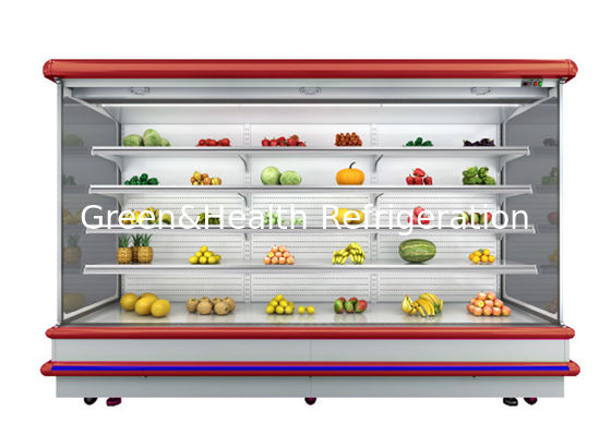 Refrigeratore più freddo aperto dell'esposizione di refrigerazione del supermercato della piattaforma multi- di A Remote System del modello di prezzo franco fabbrica