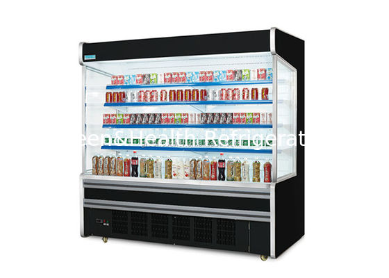 Chiller multideck commerciale con ripiani regolabili e illuminazione a LED per supermercati
