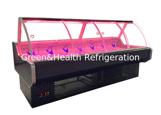 Frigorifero commerciale dell'esposizione del pesce di alimento della carne della ghiottoneria con la porta di vetro 1045W