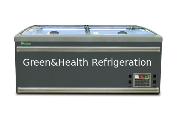 Luxury Chest Deep Freezer Curve Glass Sliding Door On The Top 1040L