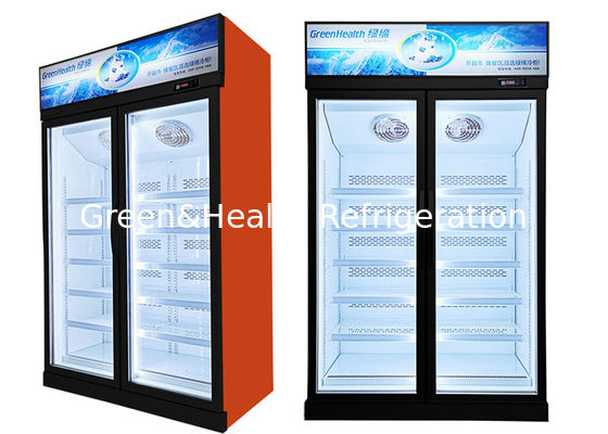 444L Hipermercato Free Standing Freezer Display Refrigerator Showcase