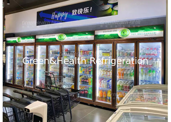 1000L Stand Back Bar Cooler Display Verticale Frigorifero Mensola regolabile Per Birra Bevande fredde