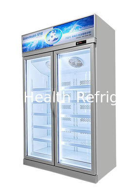 Display multifunzionale commerciale Freezer Porta di vetro Variabile Frequenza Freezer Display Cabinet