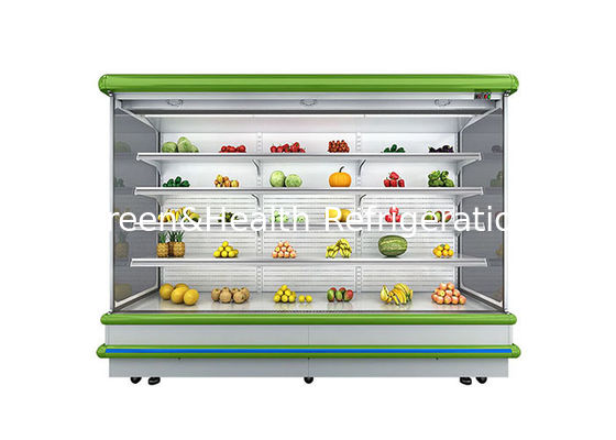 Sistema europeo multideck open chiller freezer display con luce a LED