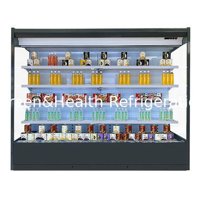 1350L Commercial Multideck Open Chiller For Shop Drink Air Cool Refrigeratore