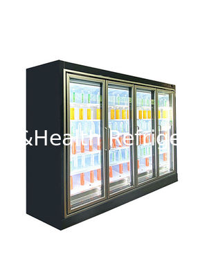 Chiller a schermo aperto per bevande a piattaforma multipiattaforma con refrigerante R404A e doppia cortina d'aria per la refrigerazione commerciale a 2~8°C