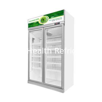 Green Health Commercial Multiple Glass Doors Beverage Display Fridge Per Supermercato