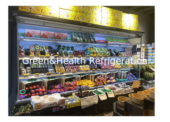 Sistema di raffreddamento remoto Multideck Open Chiller R404a Risparmio energetico