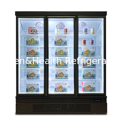 Personalizzazione Display Commerciale Freezer Multi Glass Door Bottom Mount