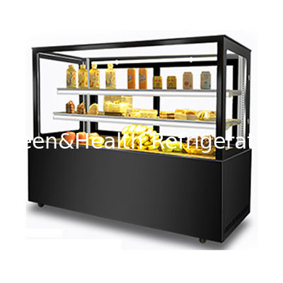 1.2m a 2m Cake Display Glass Freezer Panetteria Showcase per panetteria